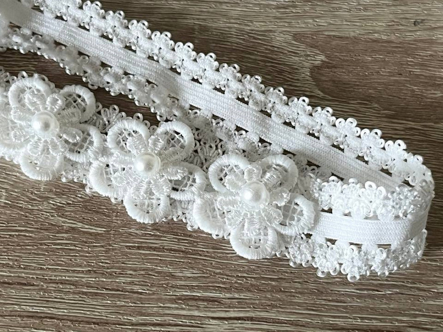 (HB053)  Off White Baby Lace hair band
