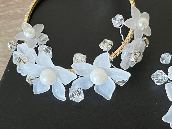 1 Piece / Crystal Open Corsage, Bridesmaid Bracelet  CR012