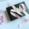 Pink / Lace Wedding Corsage  CR010