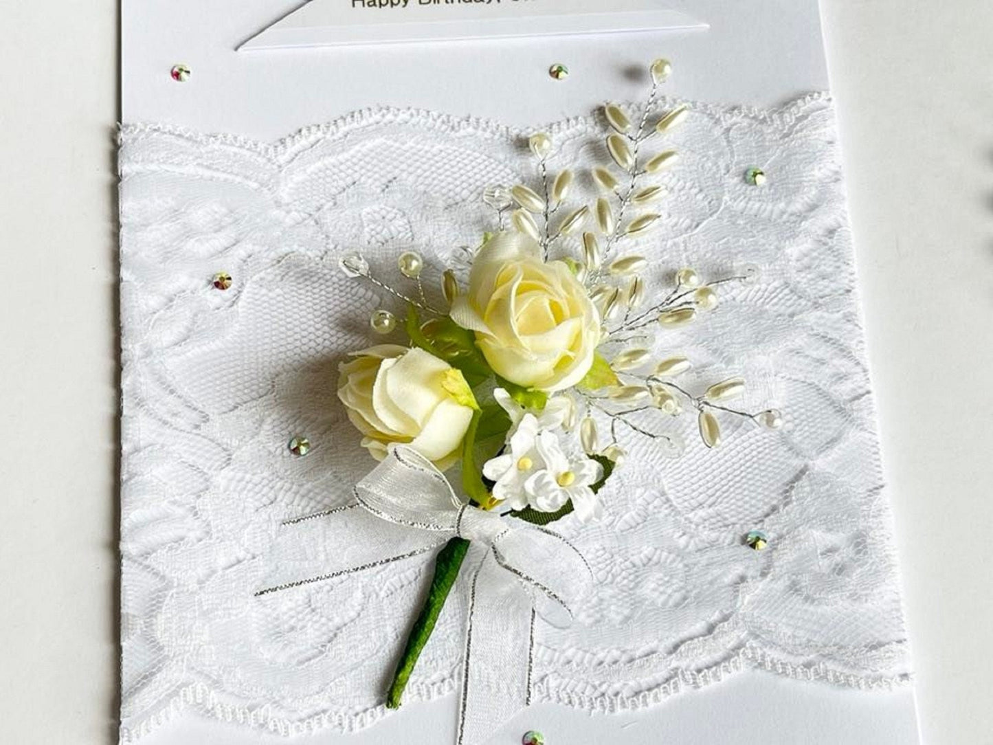 Luxury Personalised Birthday Card, Bouquet Card C080