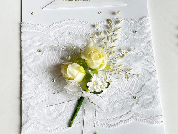 Luxury Personalised Birthday Card, Bouquet Card C080