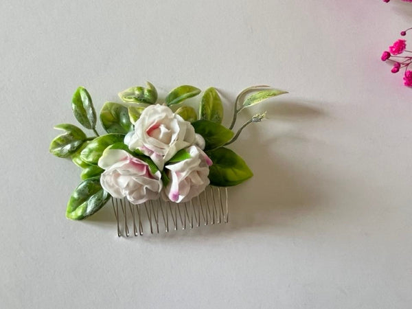 Bridal Hair Comb, Floral Hair comb CB001