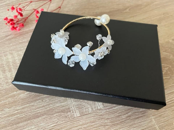 1 Piece / Crystal Open Corsage, Bridesmaid Bracelet  CR012