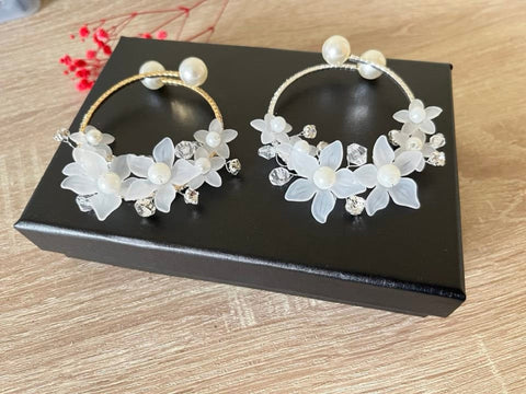 1 Piece / Crystal Open Corsage, Flower Bracelet CR014