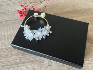 1 Piece / Crystal Open Corsage, Flower Bracelet CR014