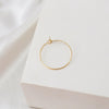(EK06) 10 pcs / 25mm / Gold Plated Earrings Hoop