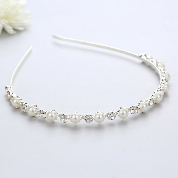 Rose Gold, Silver Colour / Crystal Wedding Headband  TS1885