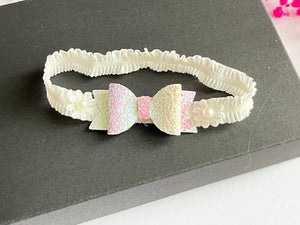 Pink Baby Lace hair band  HB044