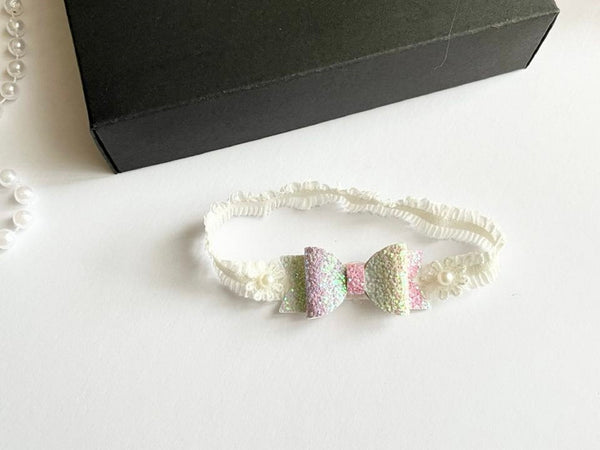 Pink Baby Lace hair band  HB044