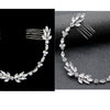 Rose Gold, Silver Colour / Crystal Wedding Comb  TS970