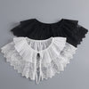 B13(K-small) / Off White, Black / Fake Lace Collar