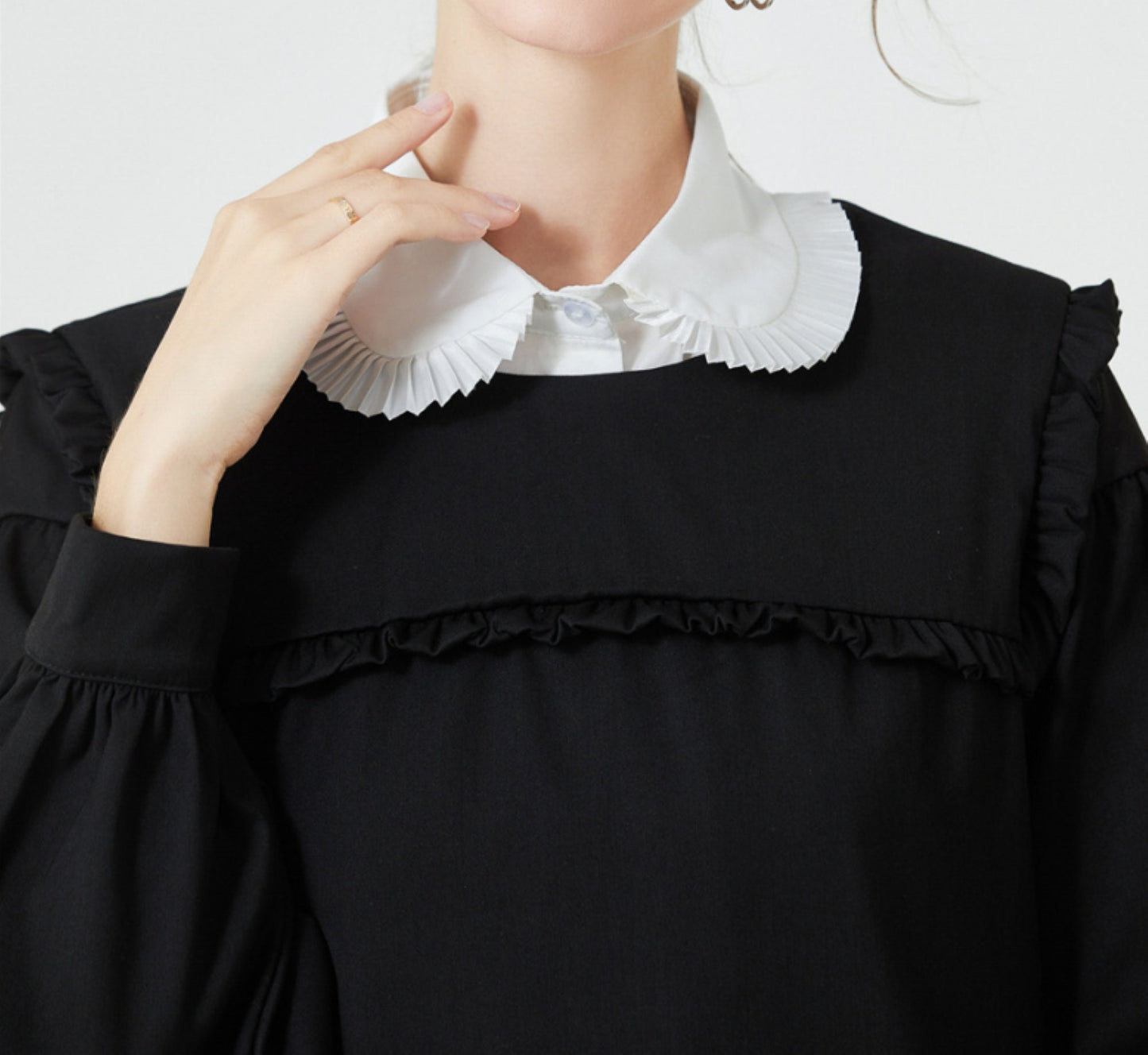 Off White Fake Collar, Off White Elegant Lace Fake Collar, False Collar, Removable Collar B14(K)