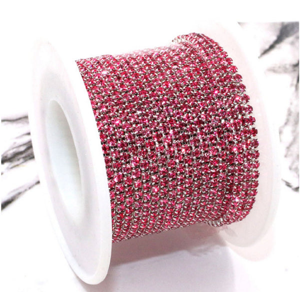 3 Meters / 2.5mm / Rhinestone Diamante Chain C23