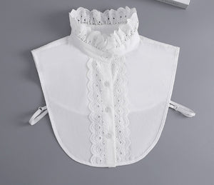 Off White Fake Collar, Off White Elegant Lace Fake Collar, False Collar, Removable Collar B645(K)