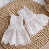 Off White Fake Lace Sleeve Cuffs, Fake Sleeve Cuffs, False Wrist Cuffs, Removable Wrist CuffsSC006(K)