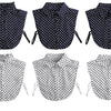 B649 / Dark Blue / Fake Collar, False Collar, Removable Collar