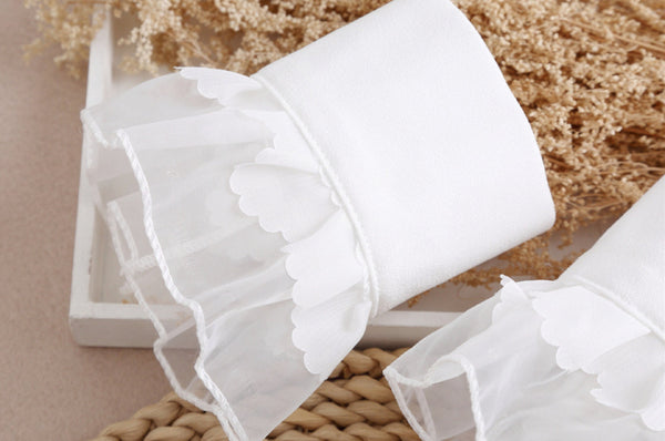 Off White  Fake Cuffs, Fake Sleeve Cuffs, False Wrist Cuffs, Removable Wrist Cuffs  SC040(K)