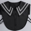 B2 / Off White, Black / Cotton Fake Collar, False Collar, Removable Collar
