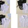 B76 / Pure White, Black / Fake Collar, False Collar, Removable Collar