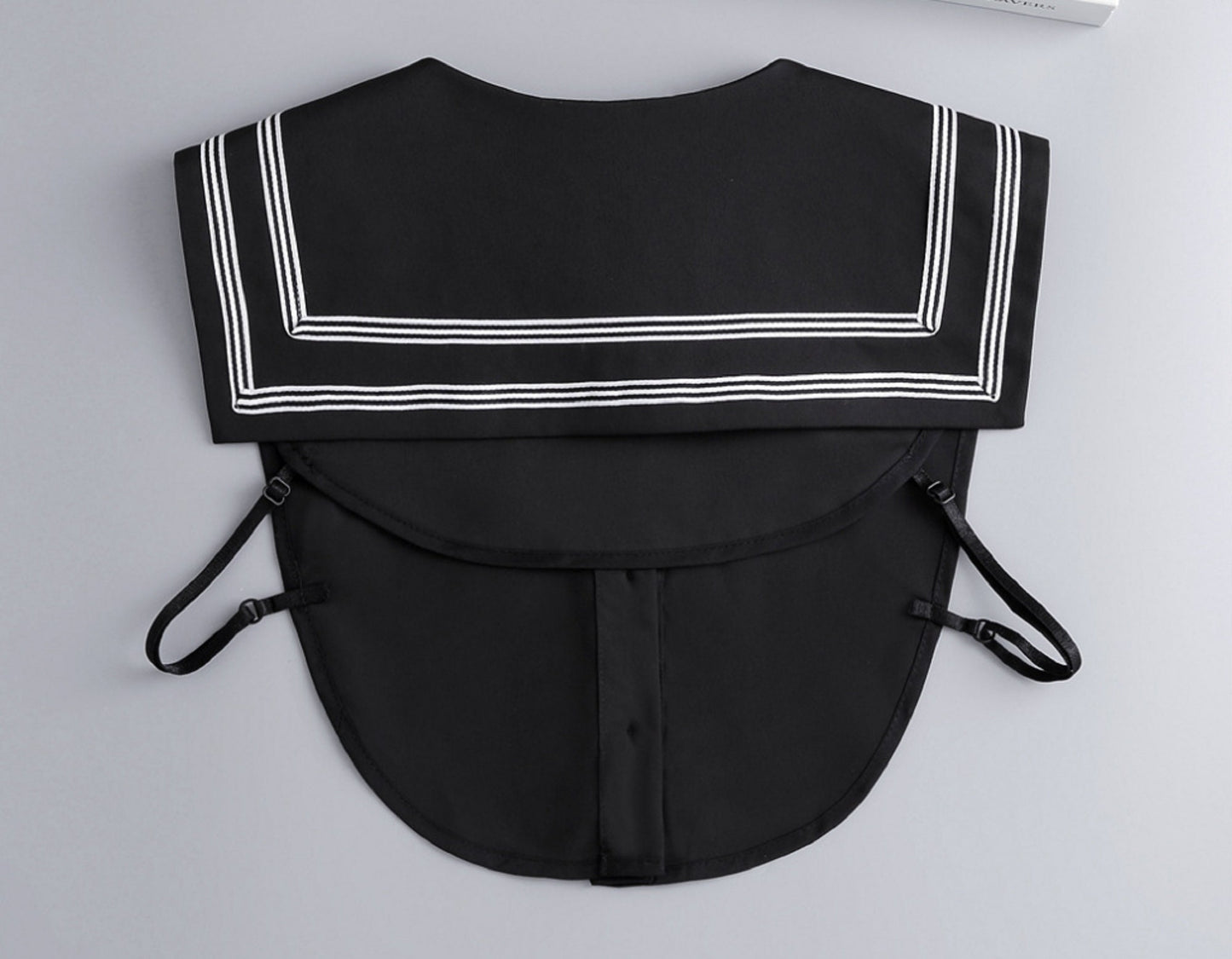 B2 / Off White, Black / Cotton Fake Collar, False Collar, Removable Collar