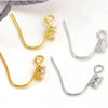 (EK112) 10 pcs / Gold Plated Crystal Hoop Earrings