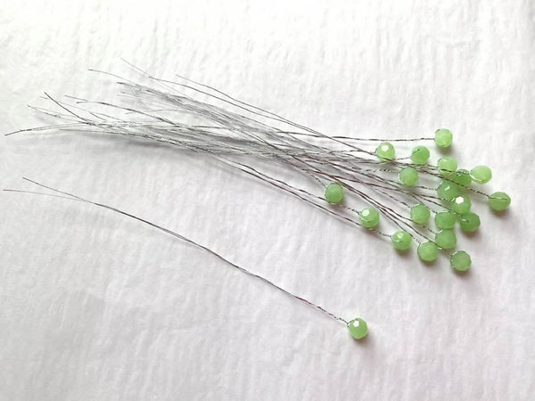 20 Stems / 8mm / Flower Bead Sprays Glass Bead Sprays  FS85