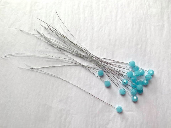 20 Stems / 8mm / Flower Bead Sprays Glass Bead Sprays  FS85