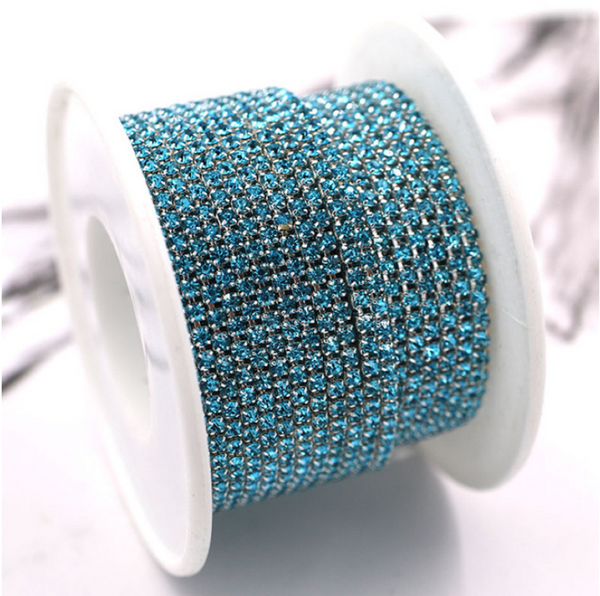 3 Meters / 2.5mm / Rhinestone Diamante Chain C23