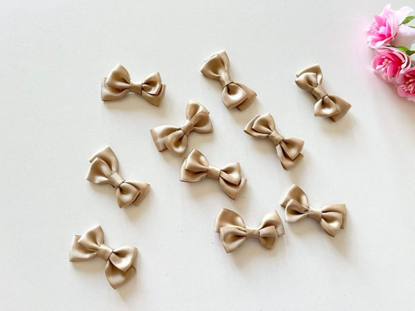 5cm x 2cm / 50 pieces Assorted Colours Mini Satin Bows BW001