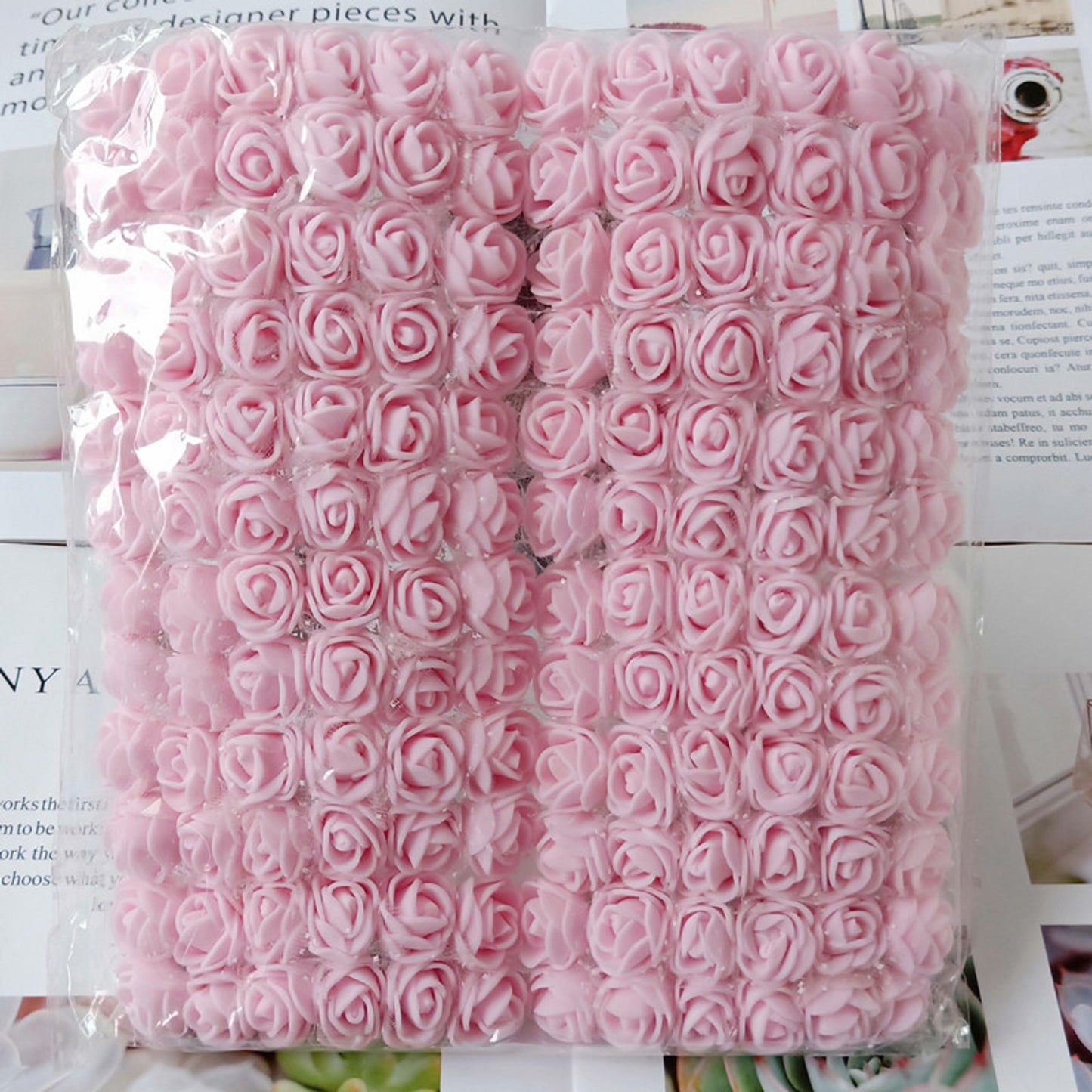 72 pcs, 144 pcs / 2cm / Mini Artificial Lace Foam Flowers SF013