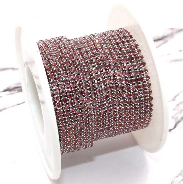 3 meters / 2.5mm / Rhinestone Diamante Chain C23