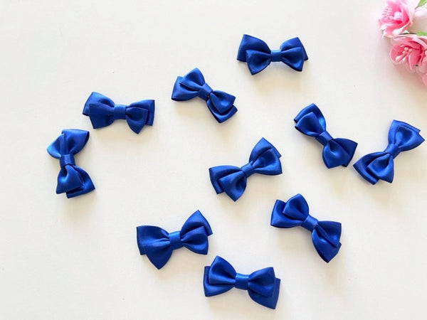 5cm x 2cm / 50 pieces Assorted Colours Mini Satin Bows BW001