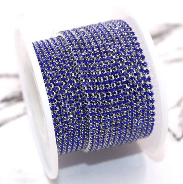 3 Meters / 2.5mm / Rhinestone Diamante Chain C23