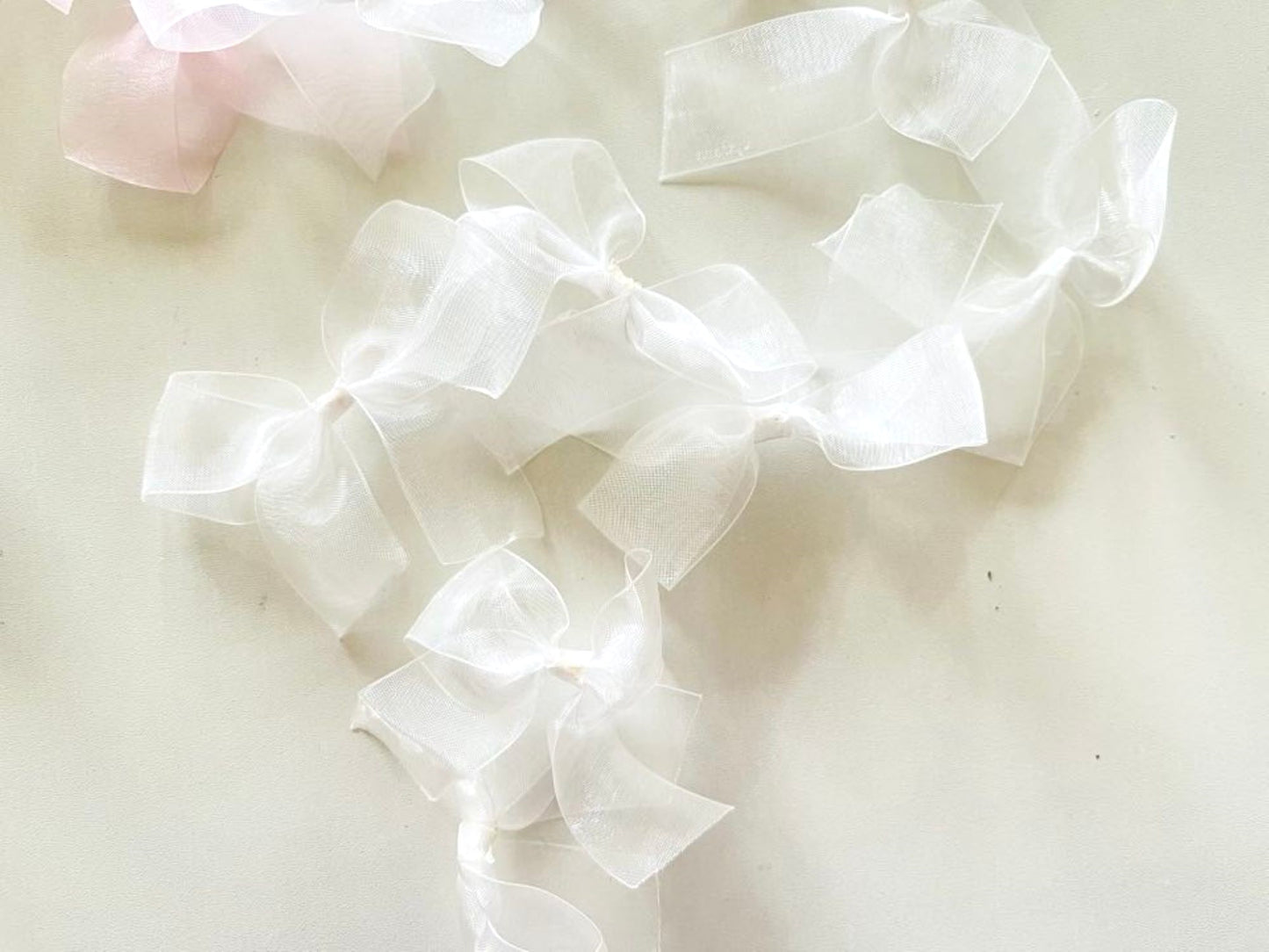 8cm / 30 pcs Mixed Handmade Orangza Bows