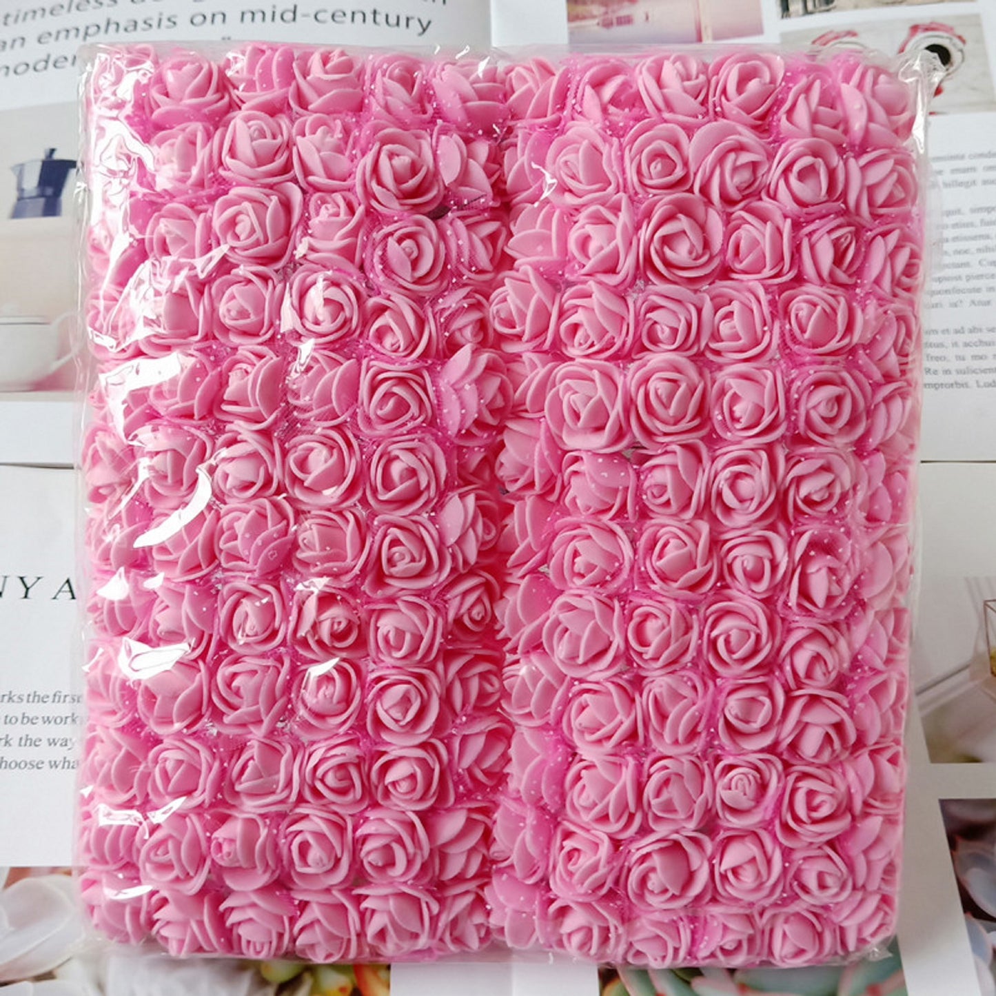 72 pcs, 144 pcs / 2cm / Mini Artificial Lace Foam Flowers SF013