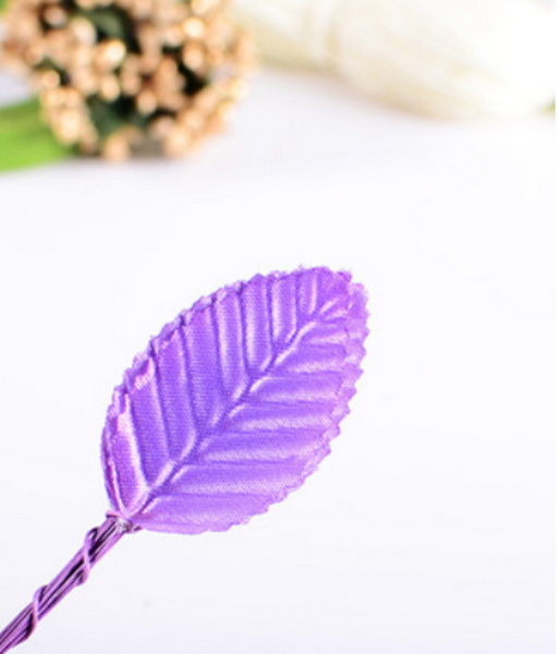 60 Pcs / Artificial Leaves, Bridal Bouquet Leaves  SF050