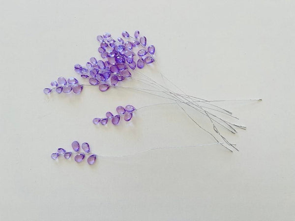 10 Stems / Crystal Bead Leaf Spray  FS21S