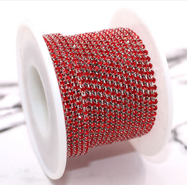 3 meters / 2.5mm / Rhinestone Diamante Chain C23