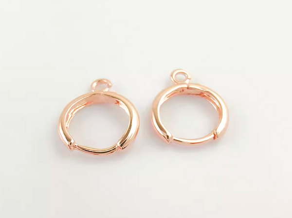 10 pcs / 14mm / Gold Plated French Hoop Earrings   EK19