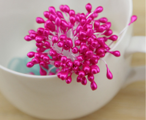 180 Pcs Pearl Flower Stamen