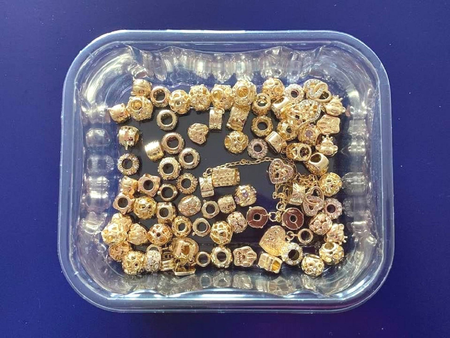 30 pcs Mixed Style Big Hole Tibetan Style Spacer Beads