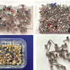 30 pcs Mixed Style Big Hole Tibetan Style Spacer Beads