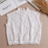B657 / Off White Fake Lace Collar, False Collar, Removable Collar