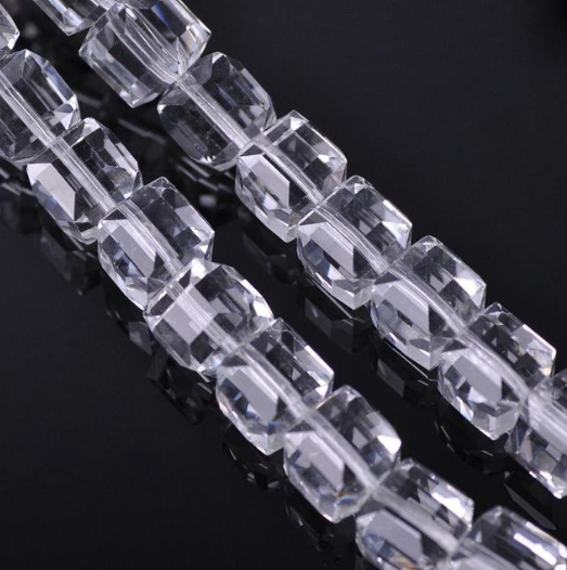 20 pcs / Square Cube Glass Beads   P01