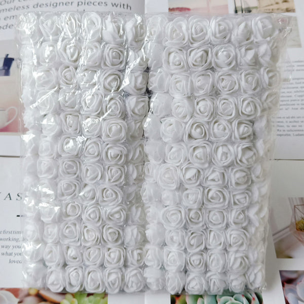 72 pcs / 2cm / Mixed Mini Lace Foam Flower SF013